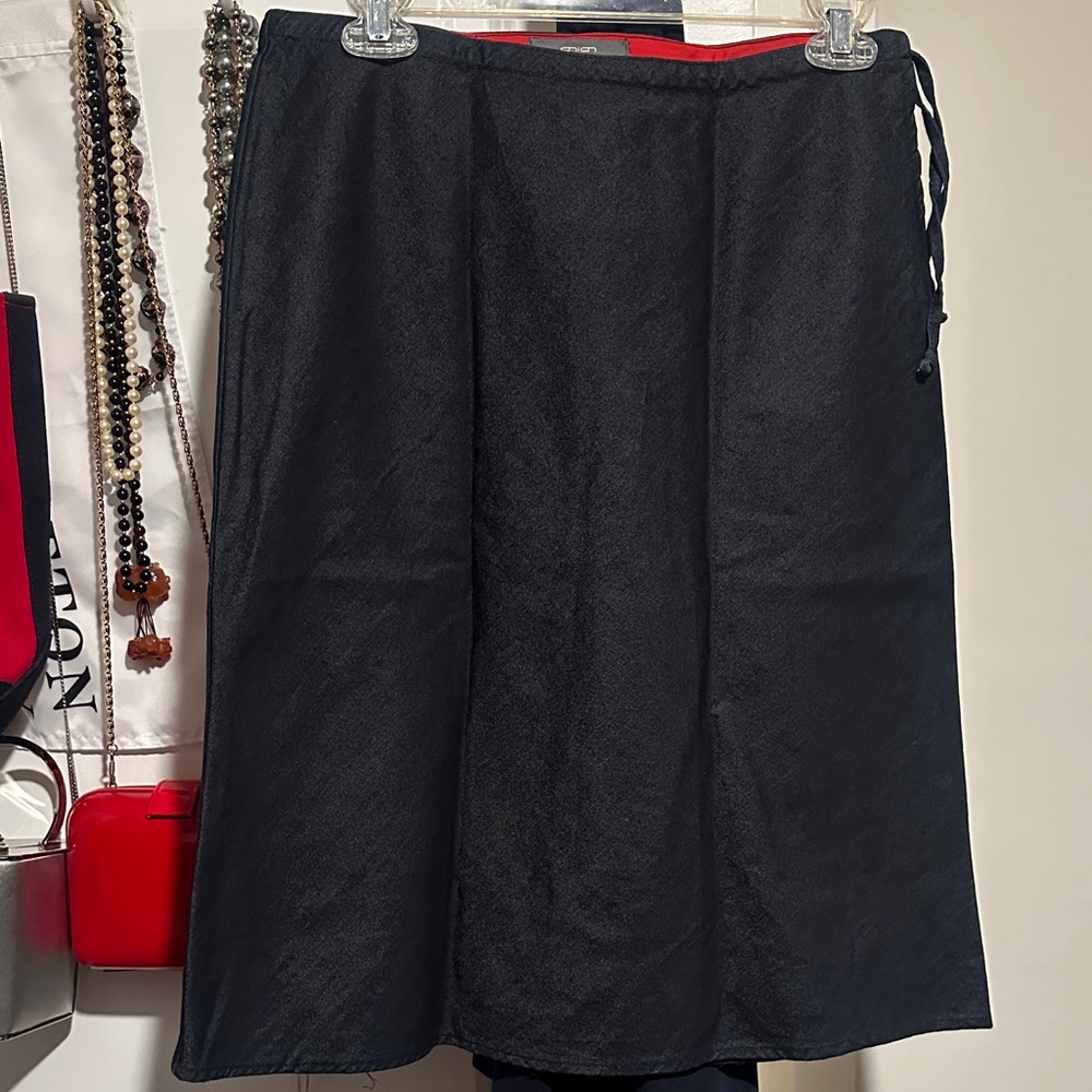 Navy Blue Soft Denim Women's Skirt